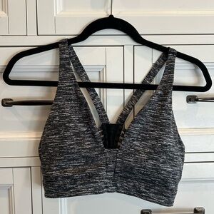 Victoria Sport gray strappy sports bra